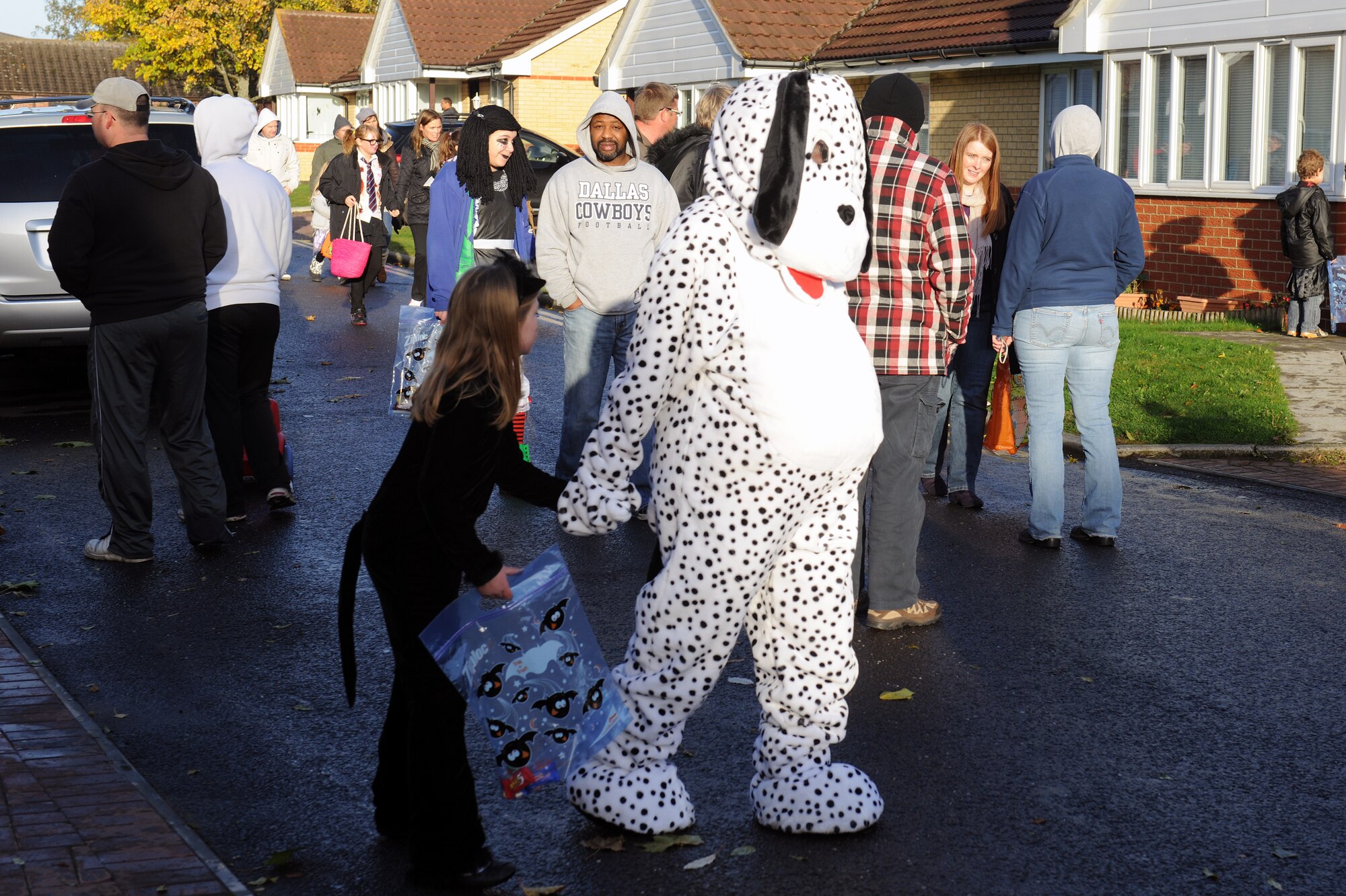 RAF ALCONBURY, United Kingdom – Trick-or-treaters from the communities around RAF Alconbury and the base itself came out to celebrate Halloween in base housing Oct. 27. The base opened the gates for children of all ages to have a safe place to trick-or-treat. (U.S. Air Force photo by Staff Sgt. Brian Stives)