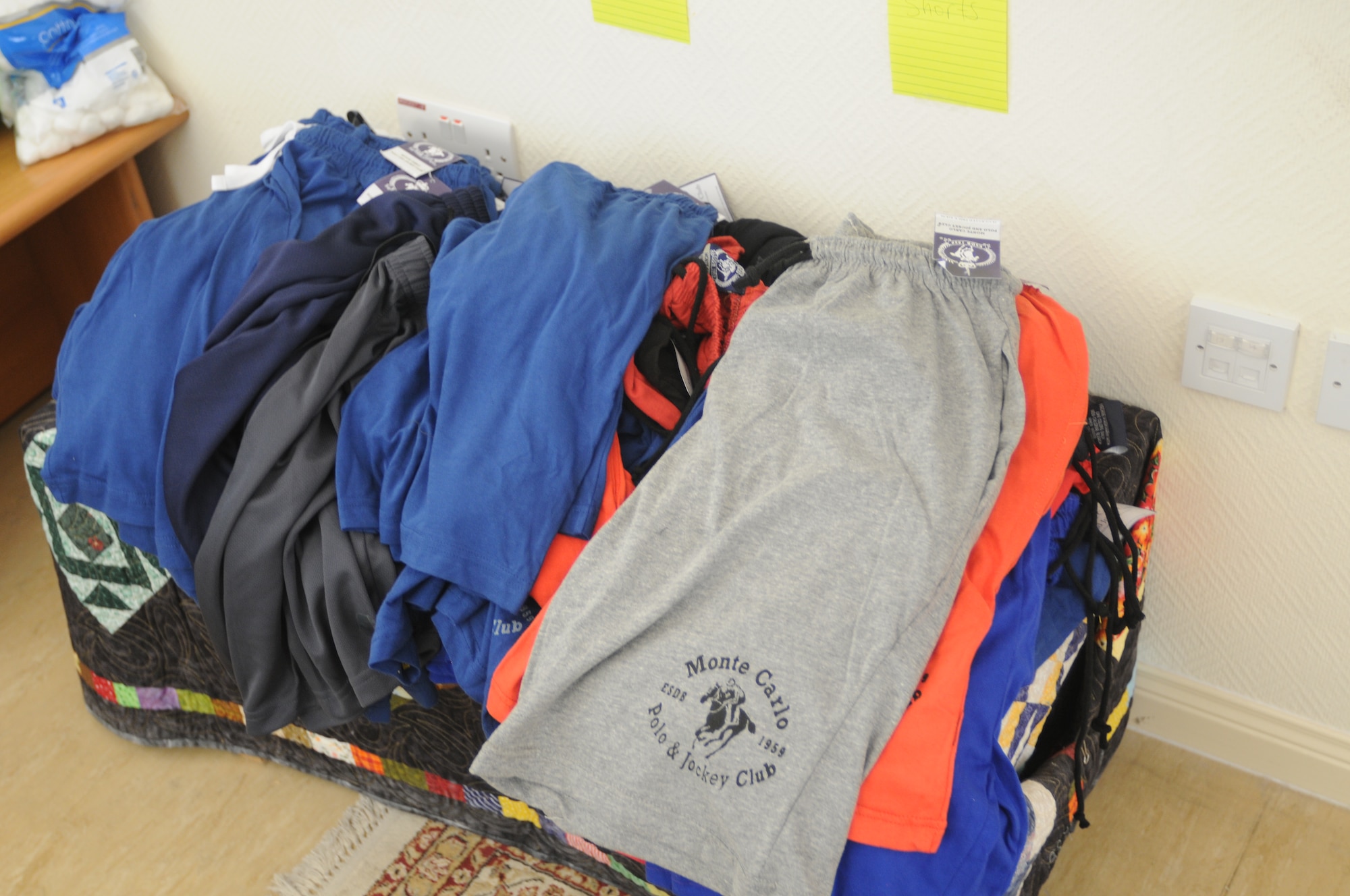 The 379th Medical Group Mental Health office is stocked with items donated by non-profit organizations free to all service members. The Mental Health team is here to support services members dealing with symptoms related to stress while deployed. The Mental Health team is available seven days a week from 7 a.m. to 5 p.m. and located in the Coalition Compound in building 10088, next to Lodging. (U.S. Air Force photo/Capt. Craig T. Carper)