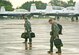 Aircrew members from the 479th Flying Training Group at Naval Air Station Pensacola, Fla., step to their aircraft to depart for their home station, Aug. 31, 2012. The aircraft and accompanying aircrew had evacuated to JBSA-Randolph in anticipation of Hurricane Isaac. (U.S. Air Force photo by Benjamin Faske)