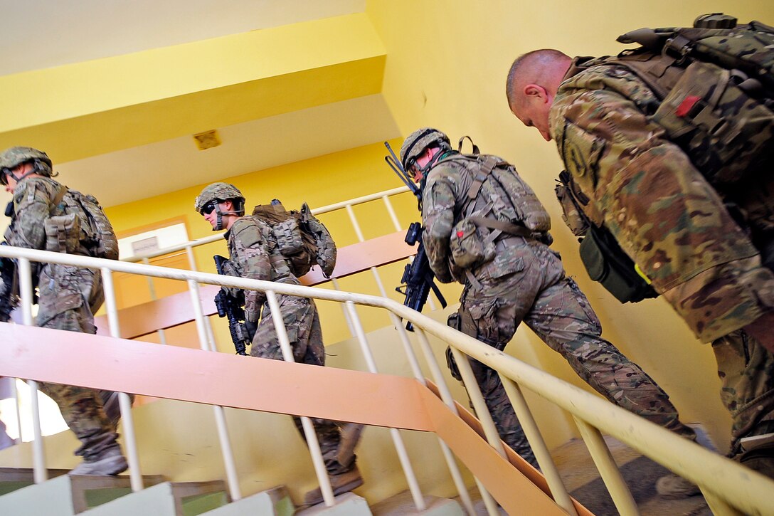U.S. Army Lt. Col. Anthony Ulrich tours the Farah Chief Justice compound in Farah City in Afghanistan's Farah province, Aug. 29, 2012. Ulrich is a civil affairs commander assigned to Provincial Reconstruction Team Farah.