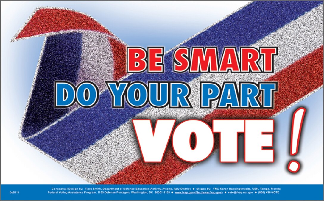 Absentee voting while overseas or stationed in a state other than your home of record is made easy with the federal voting assistance program. Visit www.fvap.gov for more information.
