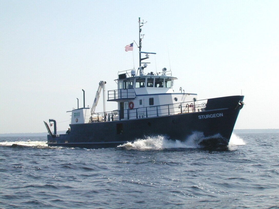 The United States Geological Survey's Fisheries Research Vessel STURGEON was commissioned in 2004. 
