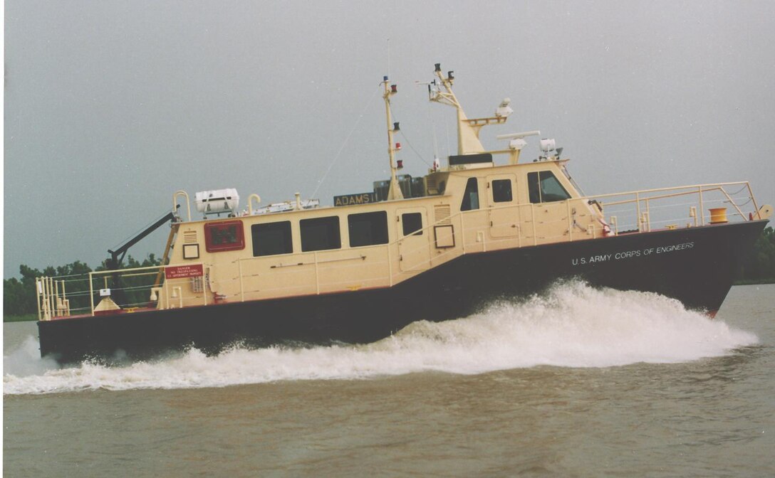The Survey Vessel Adams II was built for the U.S. Army Corps of Engineers Norfolk District in 1997. 