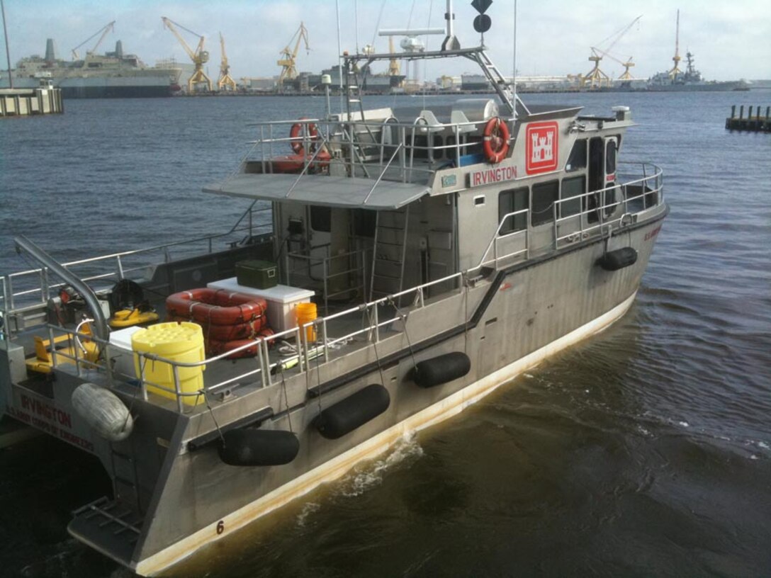 The Survey Vessel IRVINGTON was delivered in 2001 to the U.S. Army Corps of Engineers Mobile District. 