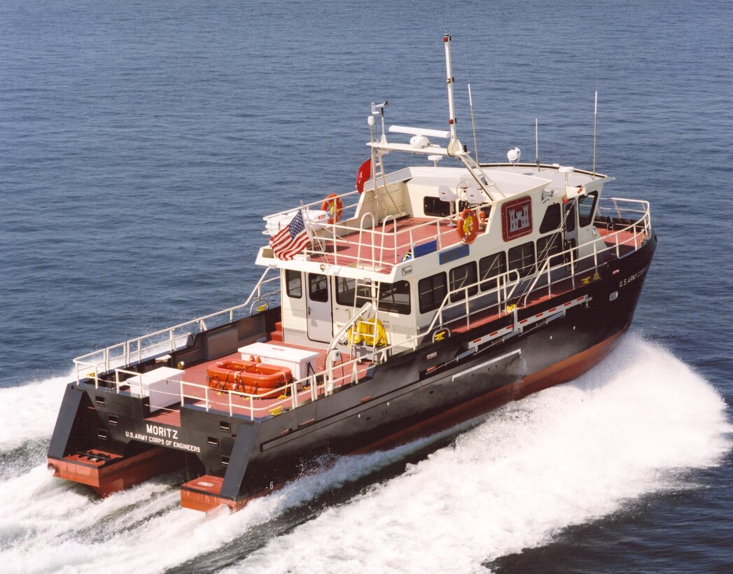 The Survey Vessel MORITZ was commissioned in 2001 and is operated by the U.S. Army Corps of Engineers New York District. 