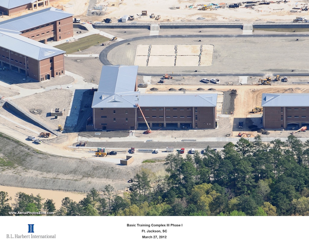 FT Jackson Basic Training Barracks under construction