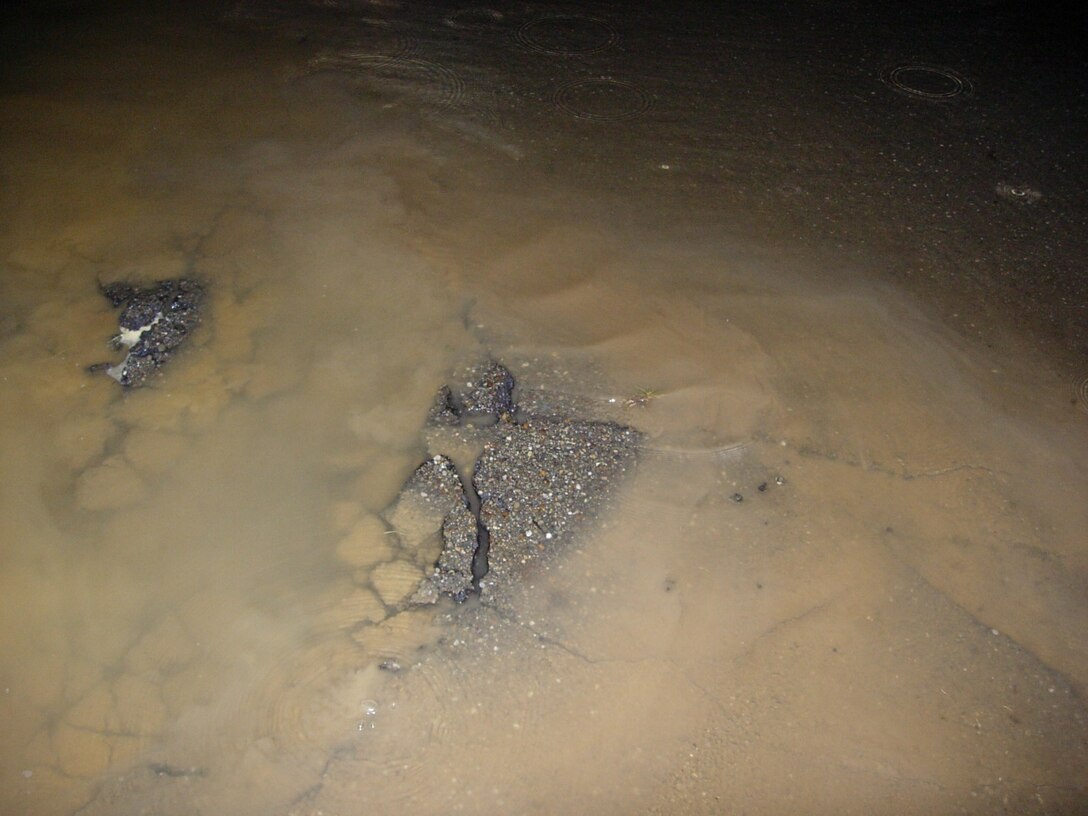 Pavement Failure due to boils