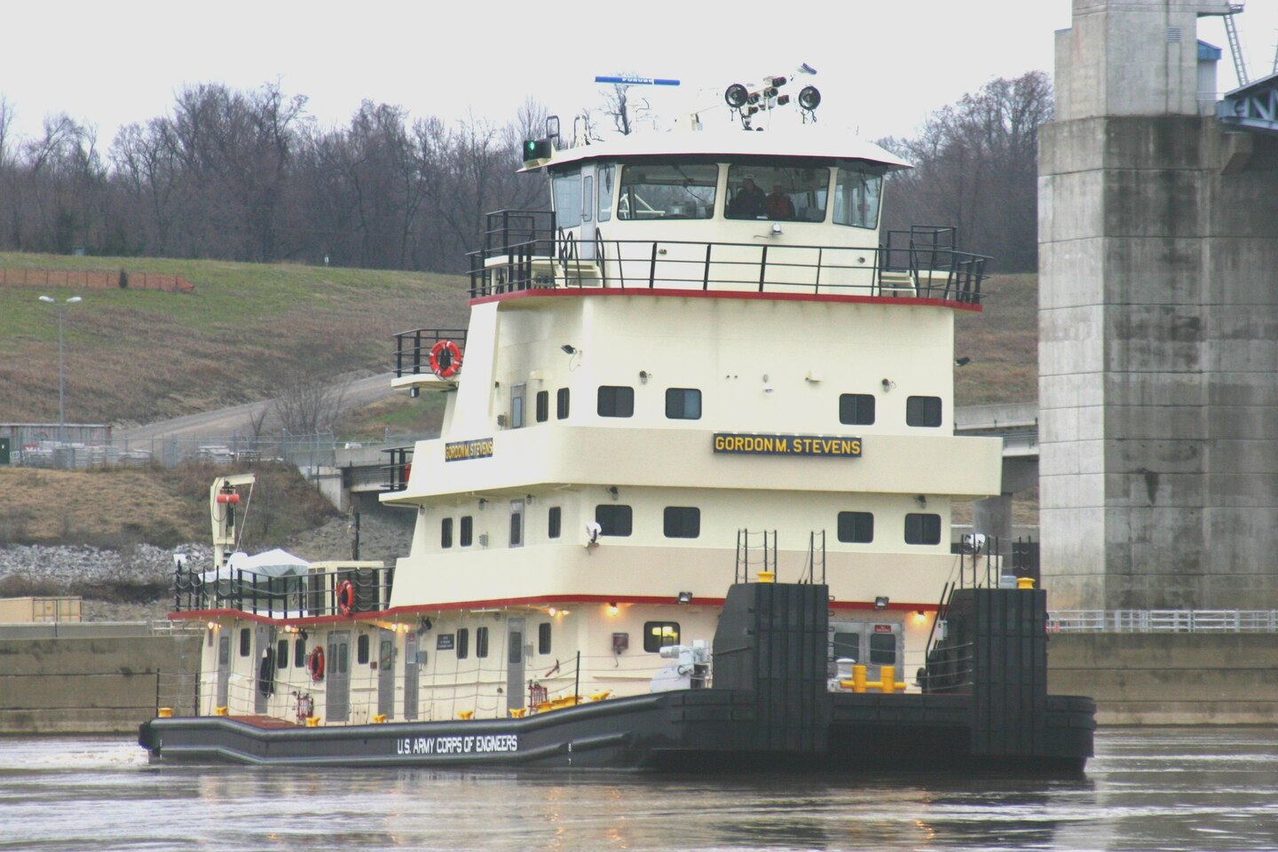 The M/V Gordon M Stevens was commissioned in 2008. 

