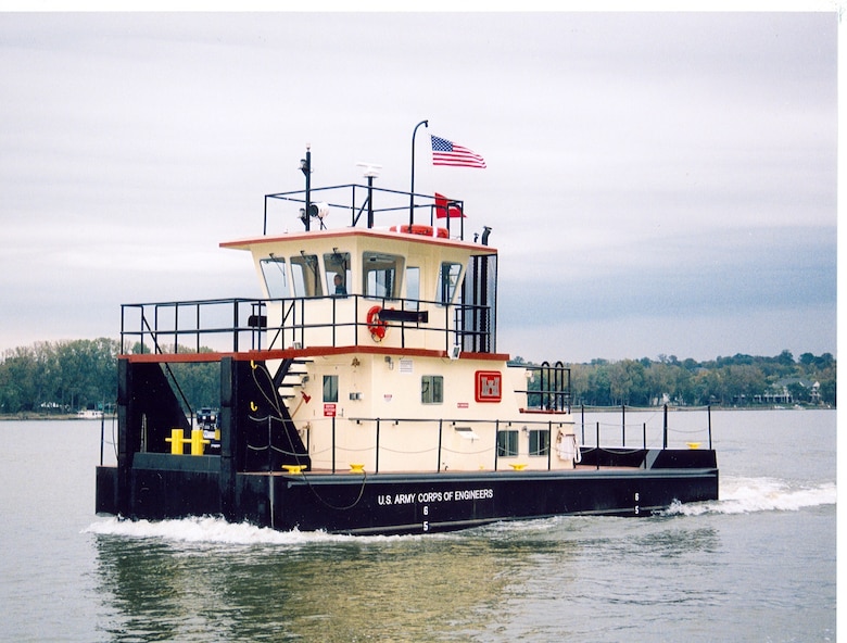 The HUNTINGTON WORKBOAT is owned by the U.S. Army Corps of Engineers Huntington District. 