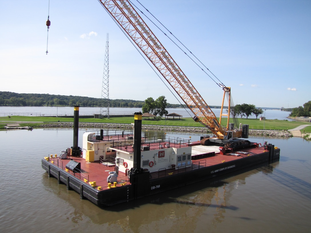 The CRANE BARGE DB-768 was delivered in 2009. 