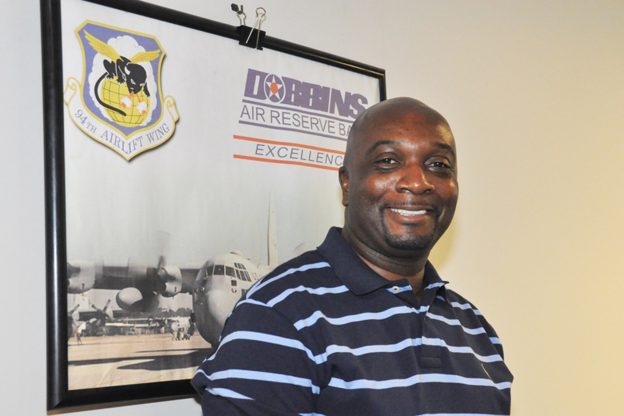 James Flounory serves as a security specialist clerk for the 94th Airlift Wing. He ensures military, dependants, civilian employees and contractors with proper identification, are authorized entrance to our installation. (U.S. Air Force photo/Senior Airman Christina Bozeman)