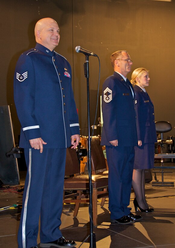 SSGT Keenom performing the German and American anthems.