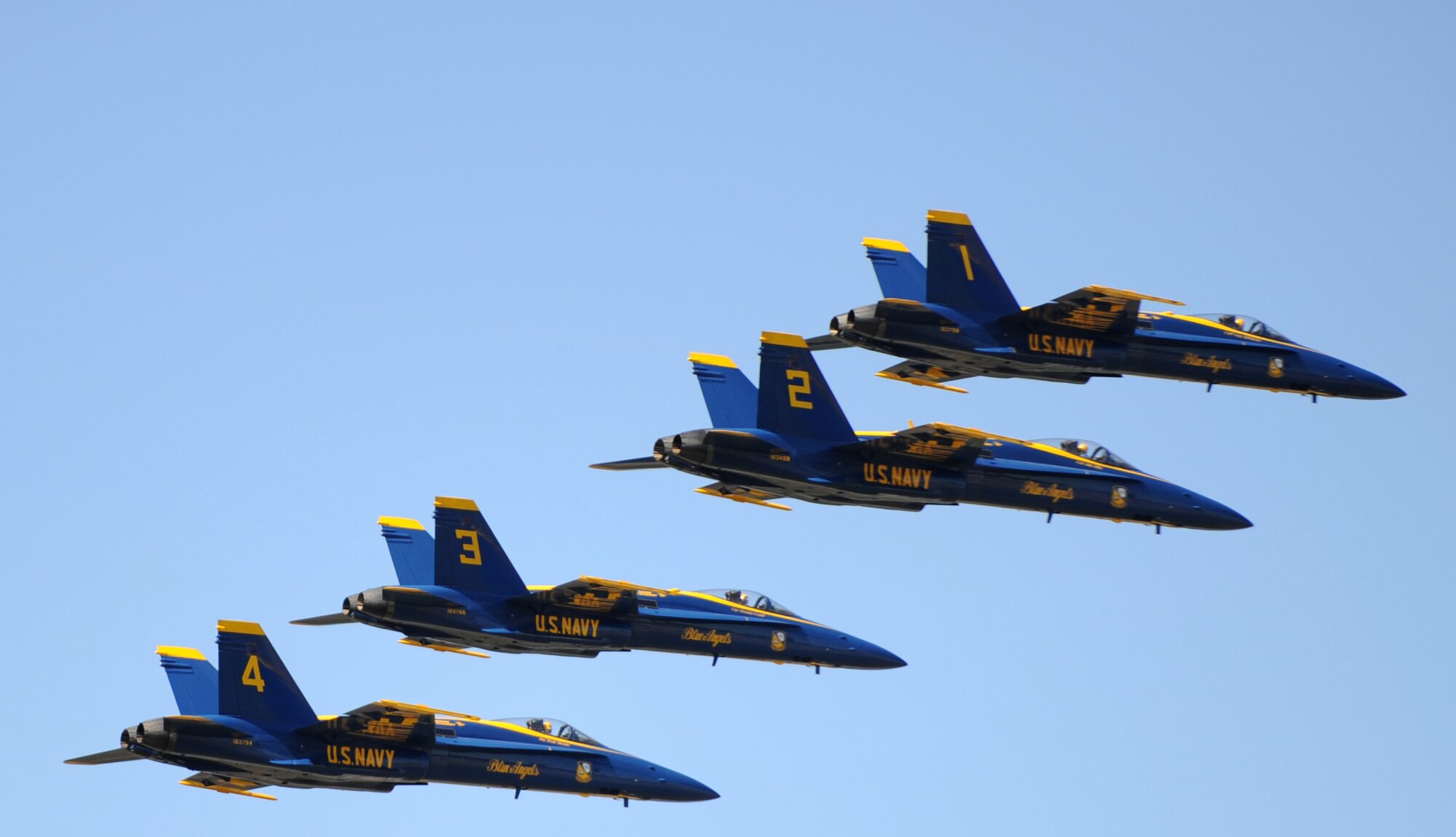 The U.S. Navy Blue Angels perform during the 2012 Heritage and Heroes Open House and Air Show Sept. 8, 2012, at Little Rock Air Force Base, Ark. The Blue Angels were one of the performers at the Air Show. (U.S. Air Force photo by Staff Sgt. Caleb Pierce) 