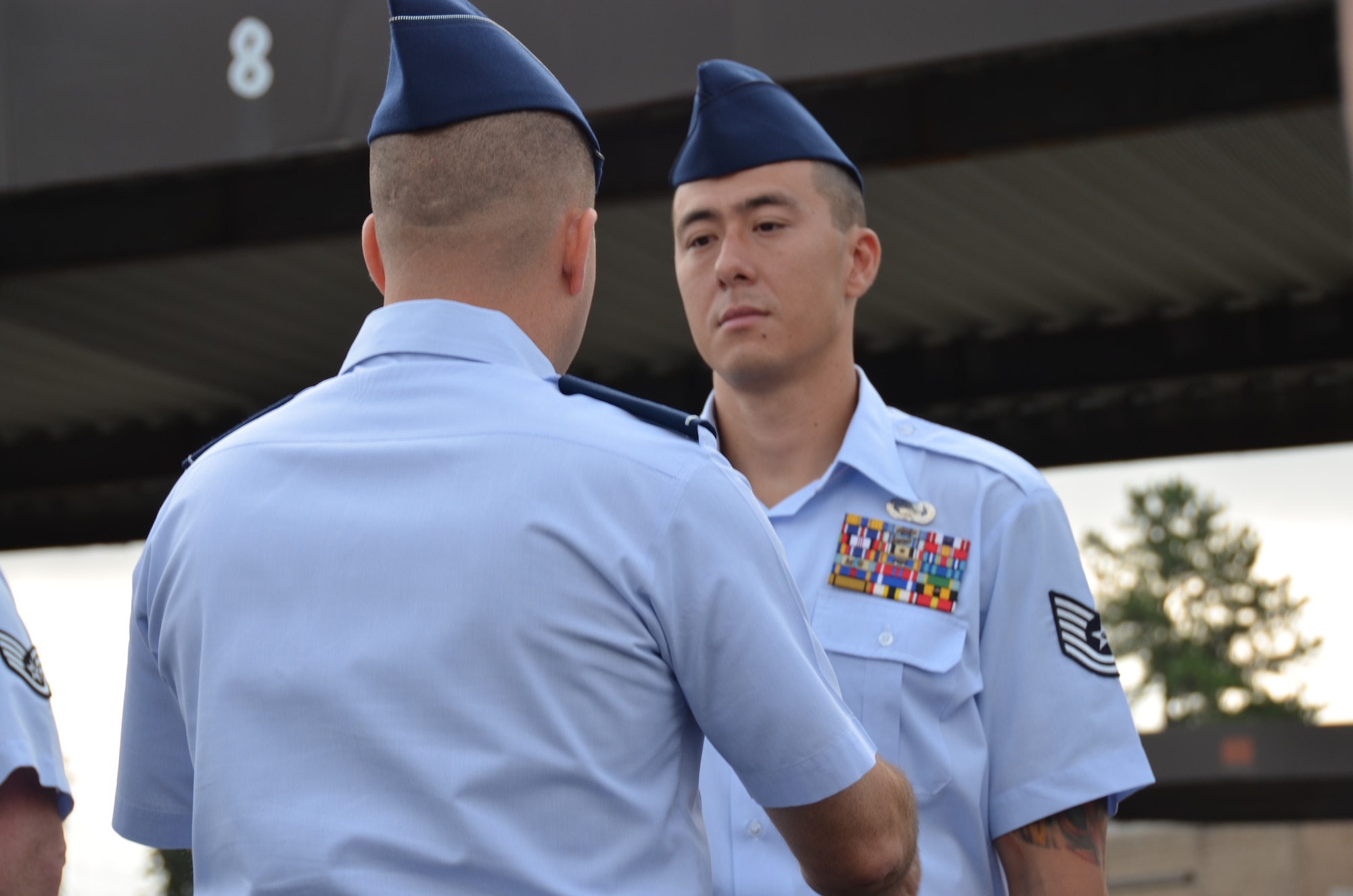 The 175th Logistics Readiness Squadron held a Class B blues inspection on September 8, 2012 at Warfield Air National Guard Base.  The inspection was held to maintain a high level of excellence demonstrating attention to detail. (National Guard photo by Staff Sgt. Nicole Loucas)