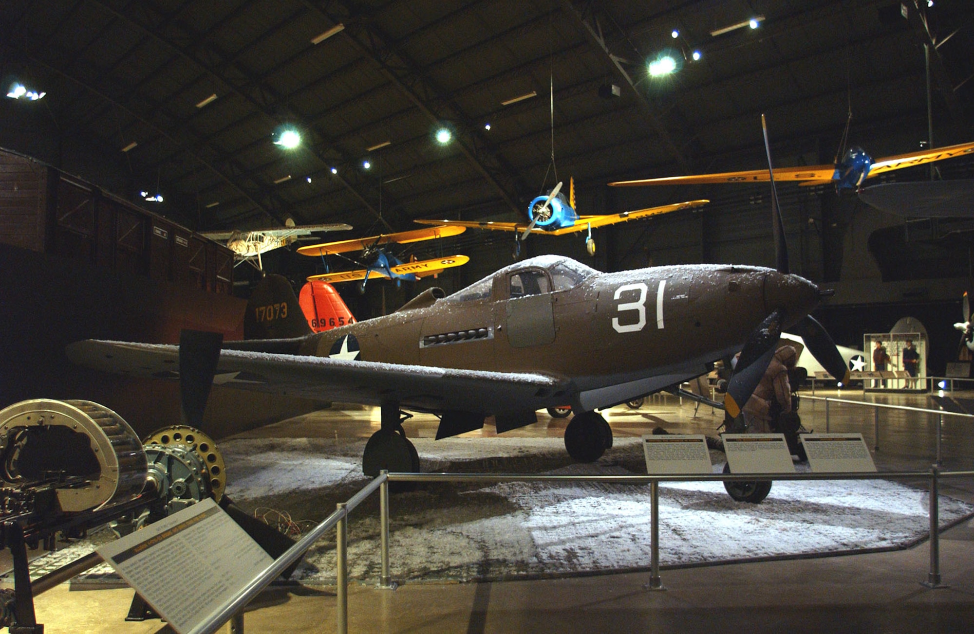 DAYTON, Ohio -- Bell P-39Q Airacobra in the World War II Gallery at the National Museum of the U.S. Air Force. (U.S. Air Force photo)