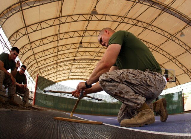 Lance Cpl. Justin Smith, an assault climber and Charlotte, N.C., native with Charlie Company, Battalion Landing Team 1st Battalion, 2nd Marine Regiment, 24th Marine Expeditionary Unit, properly demonstrates how to start a survival fire aboard Camp Lemonnier, Djibouti, Aug. 25, 2012. The class is a part of a Training Force, or T-Force, package focused on primitive infantry skills. The 24th MEU is deployed with the Iwo Jima Amphibious Ready Group as a theater reserve and crisis response force throughout the U.S. Central Command in the Navy's 5th Fleet area of responsibility.