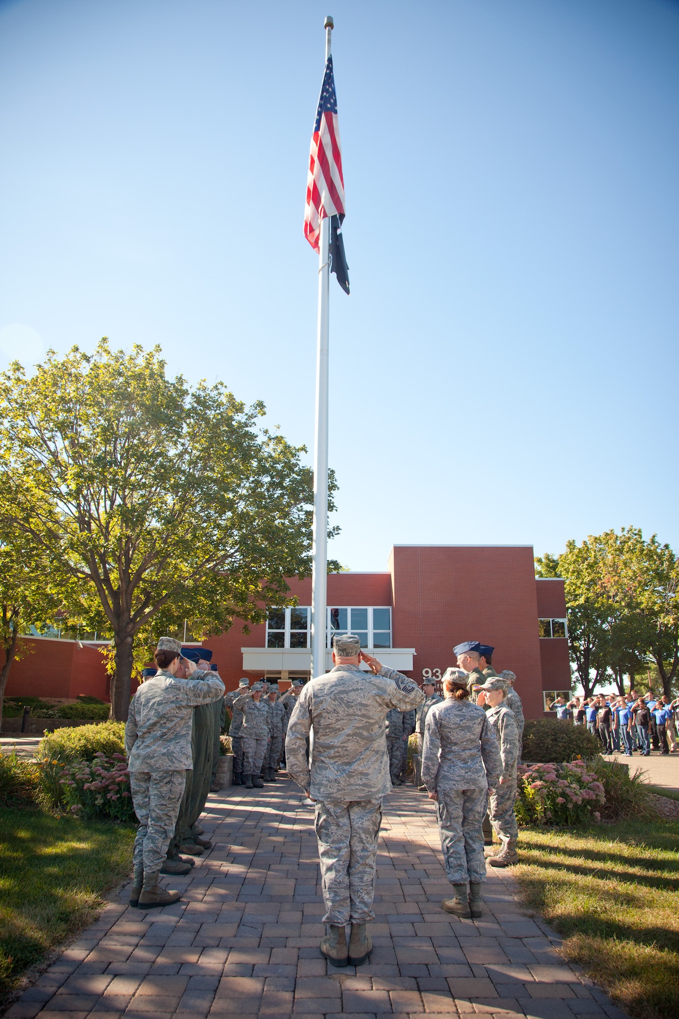 The 934th Airlift Wing held a Remembrance Ceremony in honor of those lost 9/11 on Sunday over the Unit Training Assembly weekend.  (U.S. Air Force Photo/Shannon McKay)
