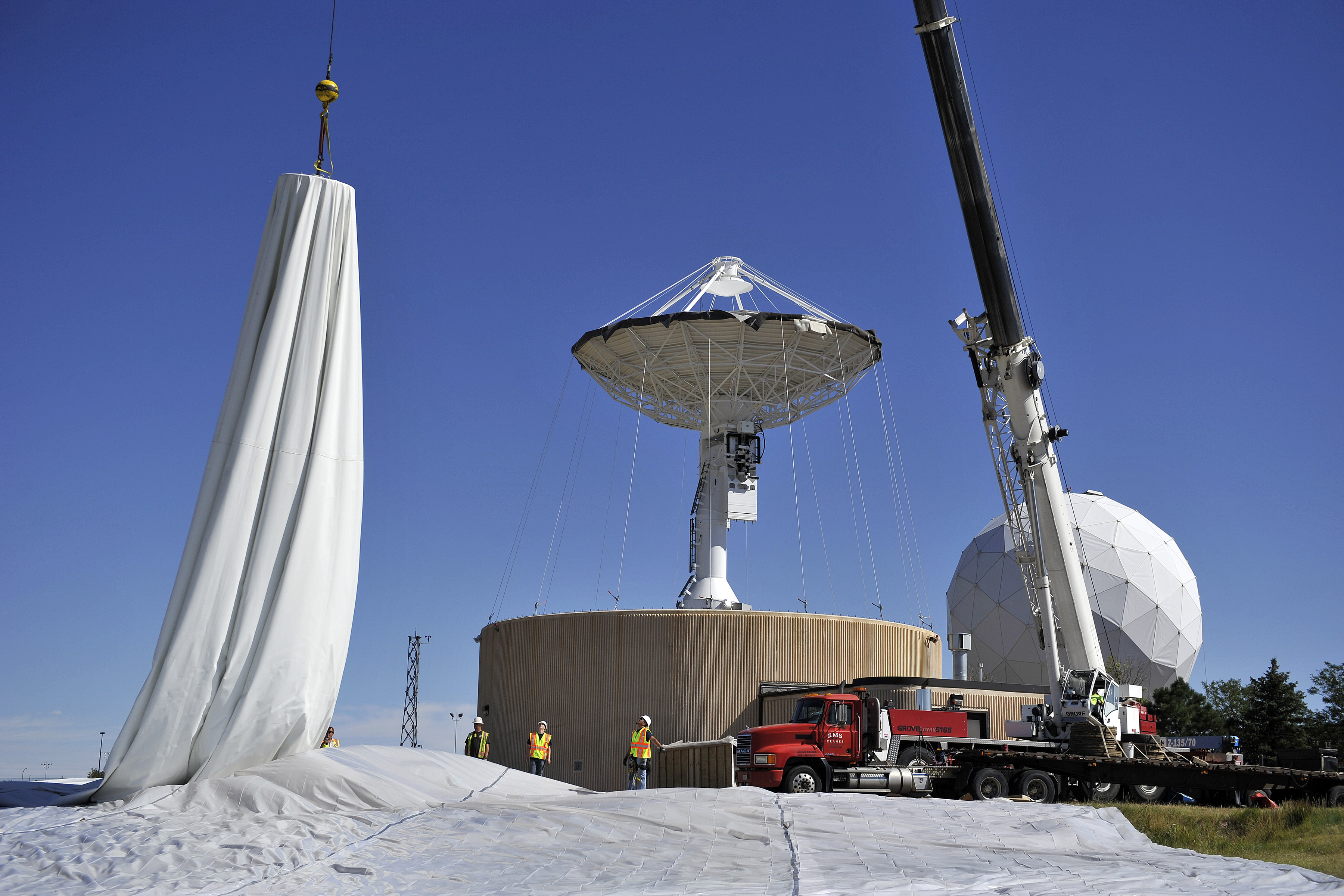 RBC antenna begins removal process