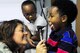 U.S. Air Force Capt. Alse Shepard, 20th Medical Group pediatric nurse practitioner, performs a check-up on Lorenzo and Amiya Morgan at Shaw Air Force Base, S.C., Sept. 5, 2012.  The pediatrics clinic has been at Shaw for 14 years and its staff consists of six enlisted personnel, three officers and one civilian. (U.S. Air Force photo by Airman Nicole Sikorski/Released)