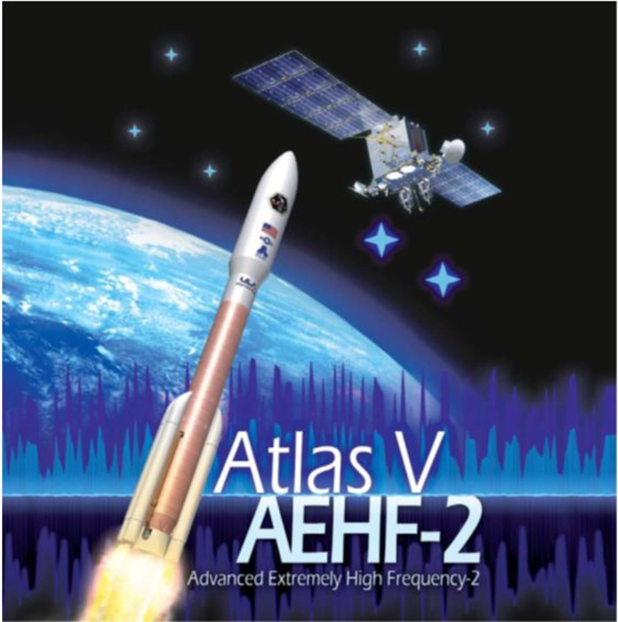 An artist's rendering of the Advanced Extremely High Frequency-2 satellite, which reached geosynchronous orbit August 27.  The 4th Space Operations Squadron, along with members of the Space and Missile Systems Center and Lockheed Martin have begun testing the satellite in preparation for its integration into the Milstar/AEHF constellation.  (courtesy graphic)