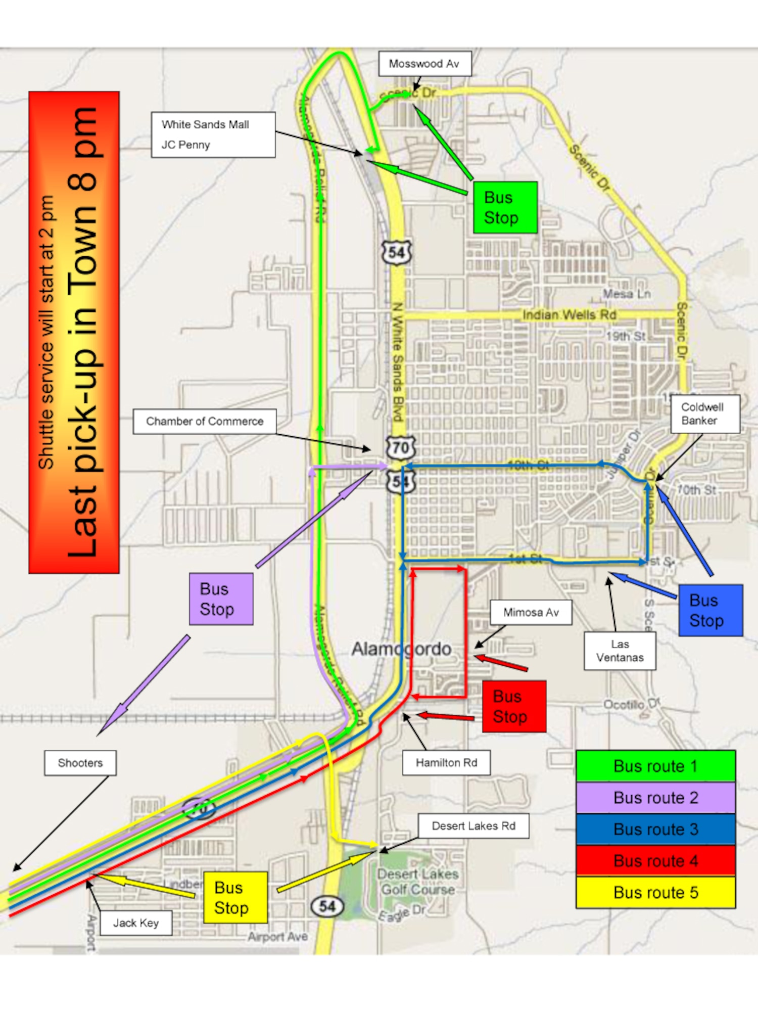 Oktoberfest 2012 Shuttle Route