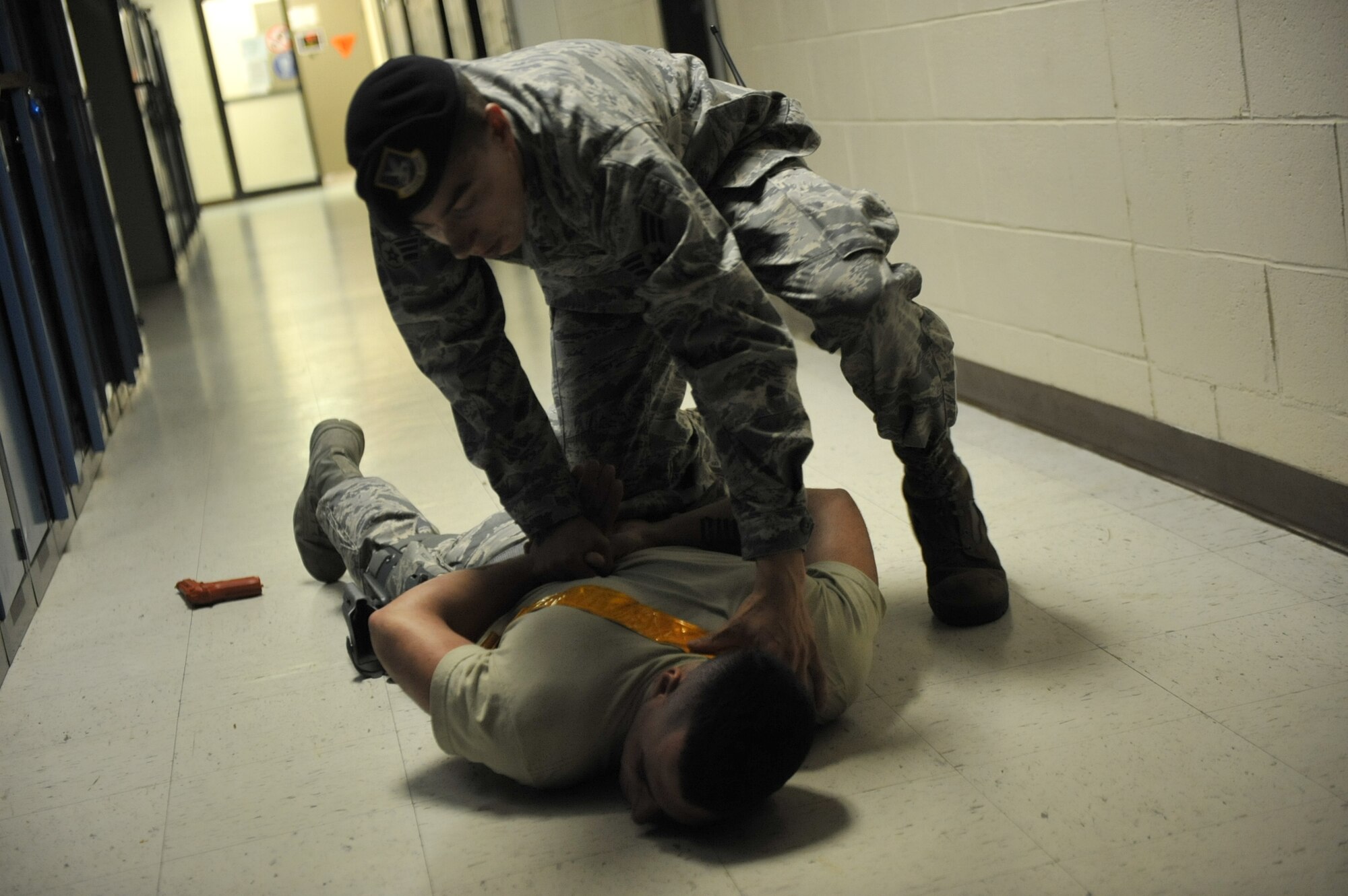 WESTHAMPTON BEACH, NY - On August 04 and 05, 2012, here at Francis S. Gabreski AB, West Hampton, New York, the 106th Security Forces Squadron conducted several active-shooter-response-exercise scenarios.
