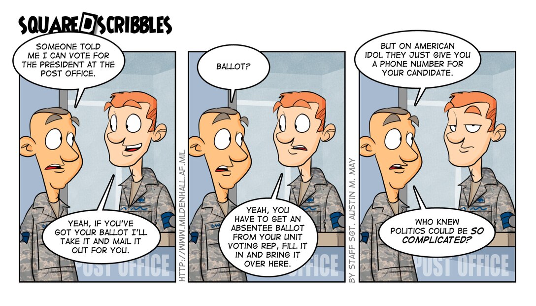 U.S. Air Force comic/Staff Sgt. Austin M. May