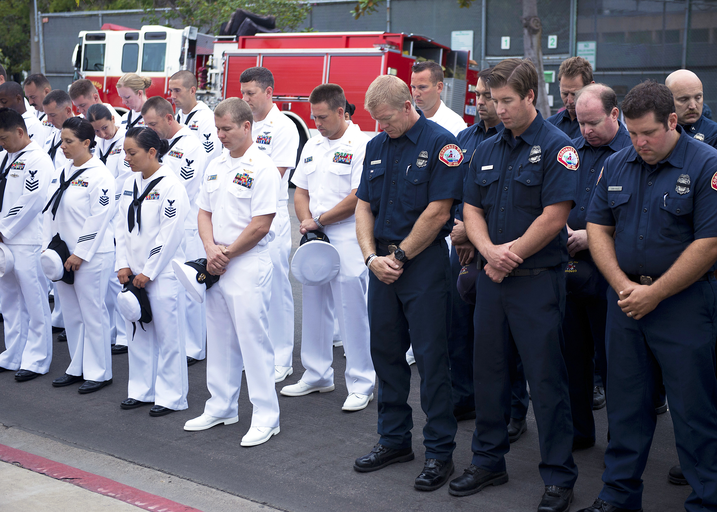 Sailors from the helicopter squadrons of Naval Air Station North Island