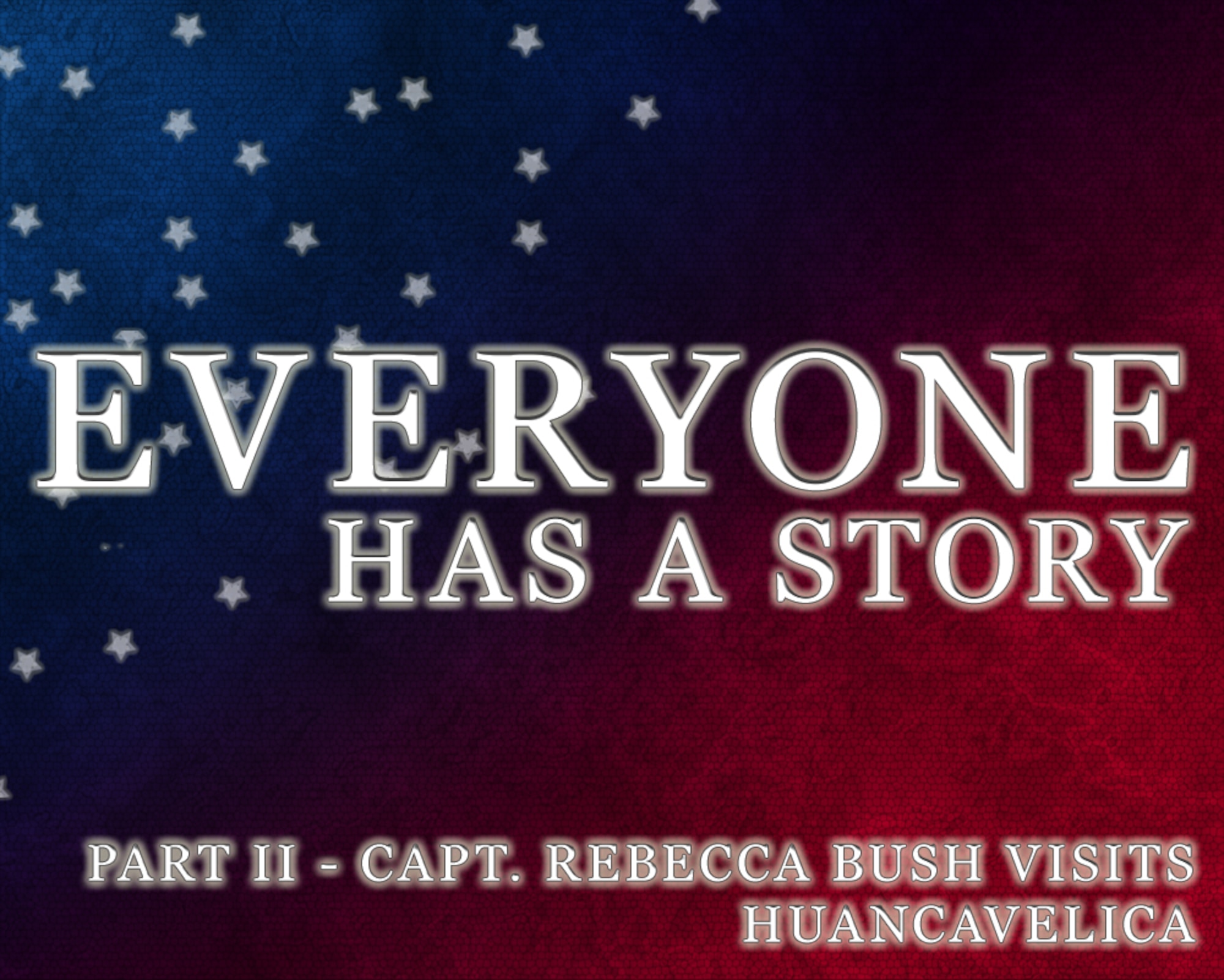 Capt. Rebecca Bush visits Huancavelica. (U.S. Air Force graphic by Senior Airman Jarad A. Denton/Released)
