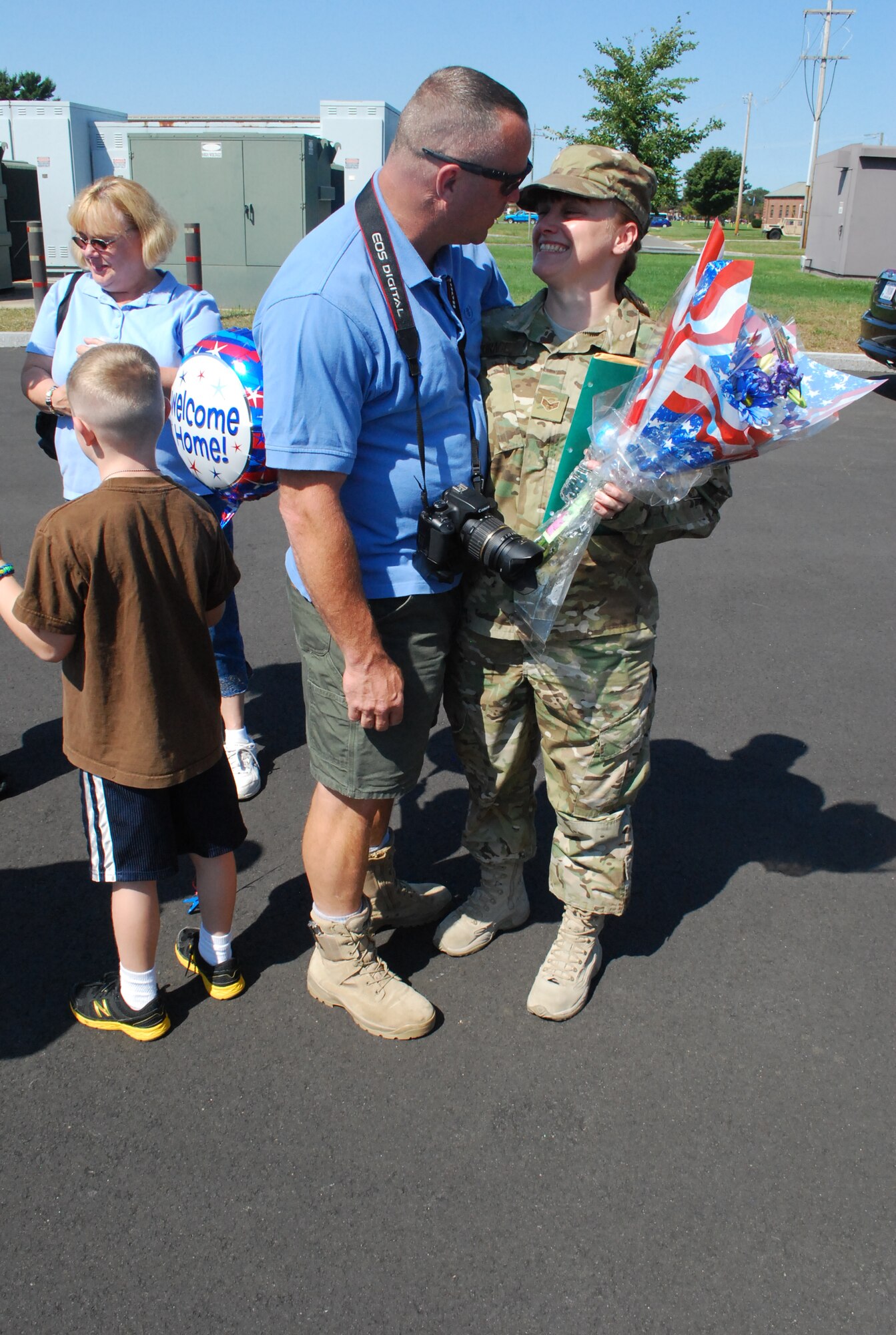 Members of Westover's 58th Aerial Port Squadron returned Sept. 12 from their six-month deployment to Bagram Air Base, Afghanistan. (U.S. Air Force photo by MSgt. Andrew Biscoe)