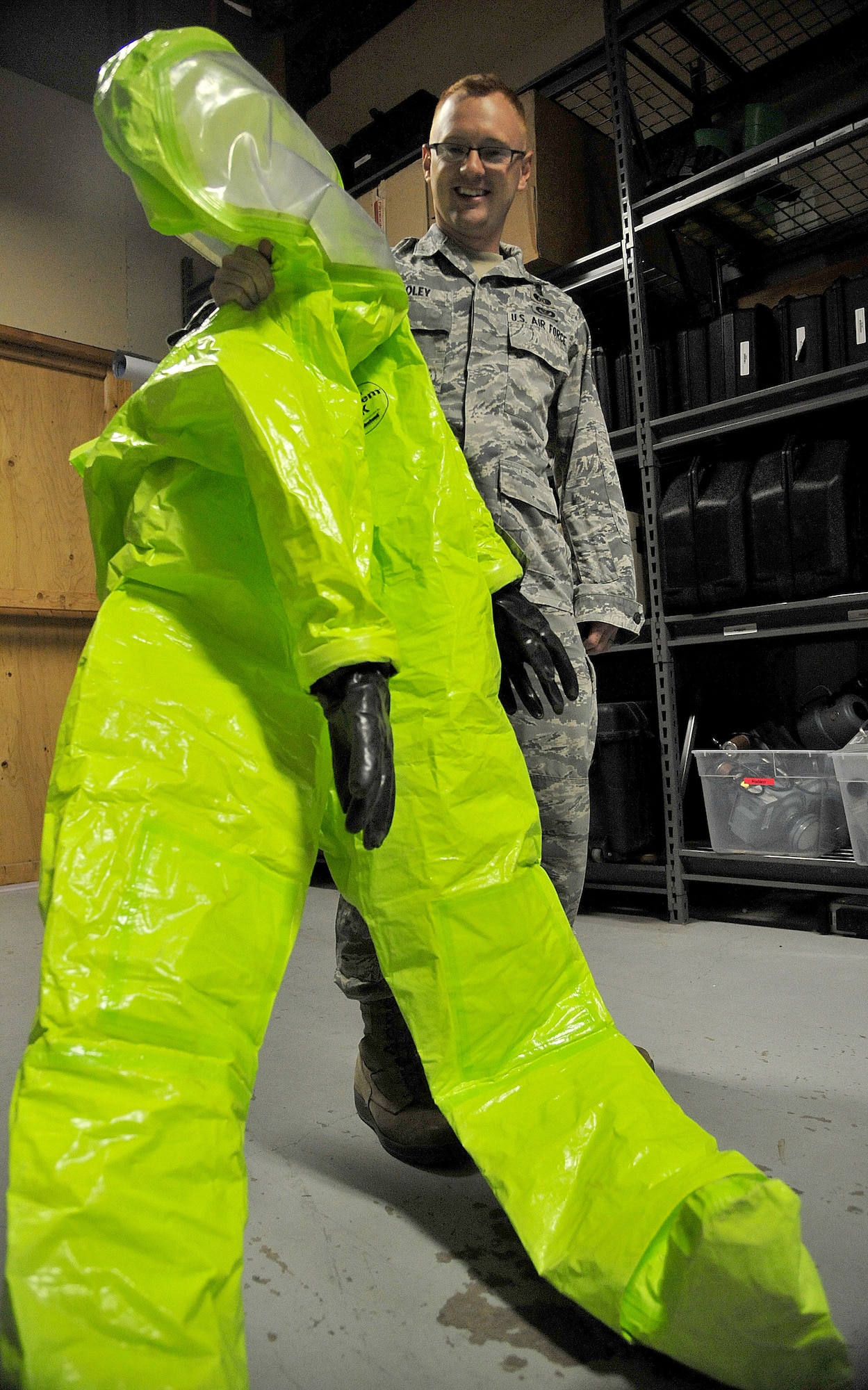 Senior Airman Bryan Foley, 92nd Civil Engineer Squadron emergency management journeyman, has been selected as a member of Team Fairchild's elite, Fairchild's Finest at Fairchild Air Force Base, Wash. (U.S. Air Force photo by Airman 1st Class Earlandez Young)