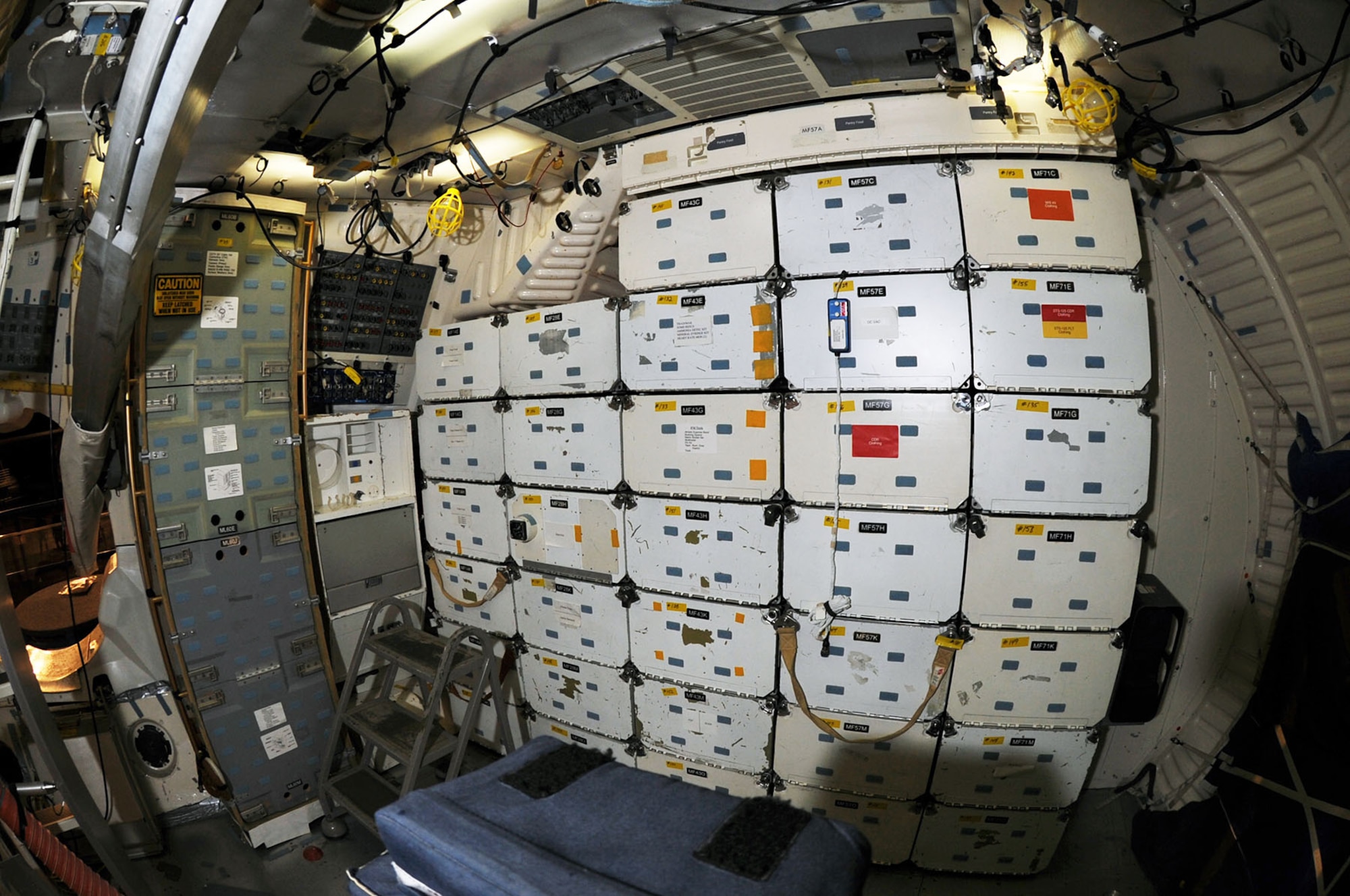 DAYTON, Ohio -- Mid deck of the Crew Compartment Trainer (CCT-1) at the National Museum of the U.S. Air Force. (U.S. Air Force photo by Jeff Fisher)