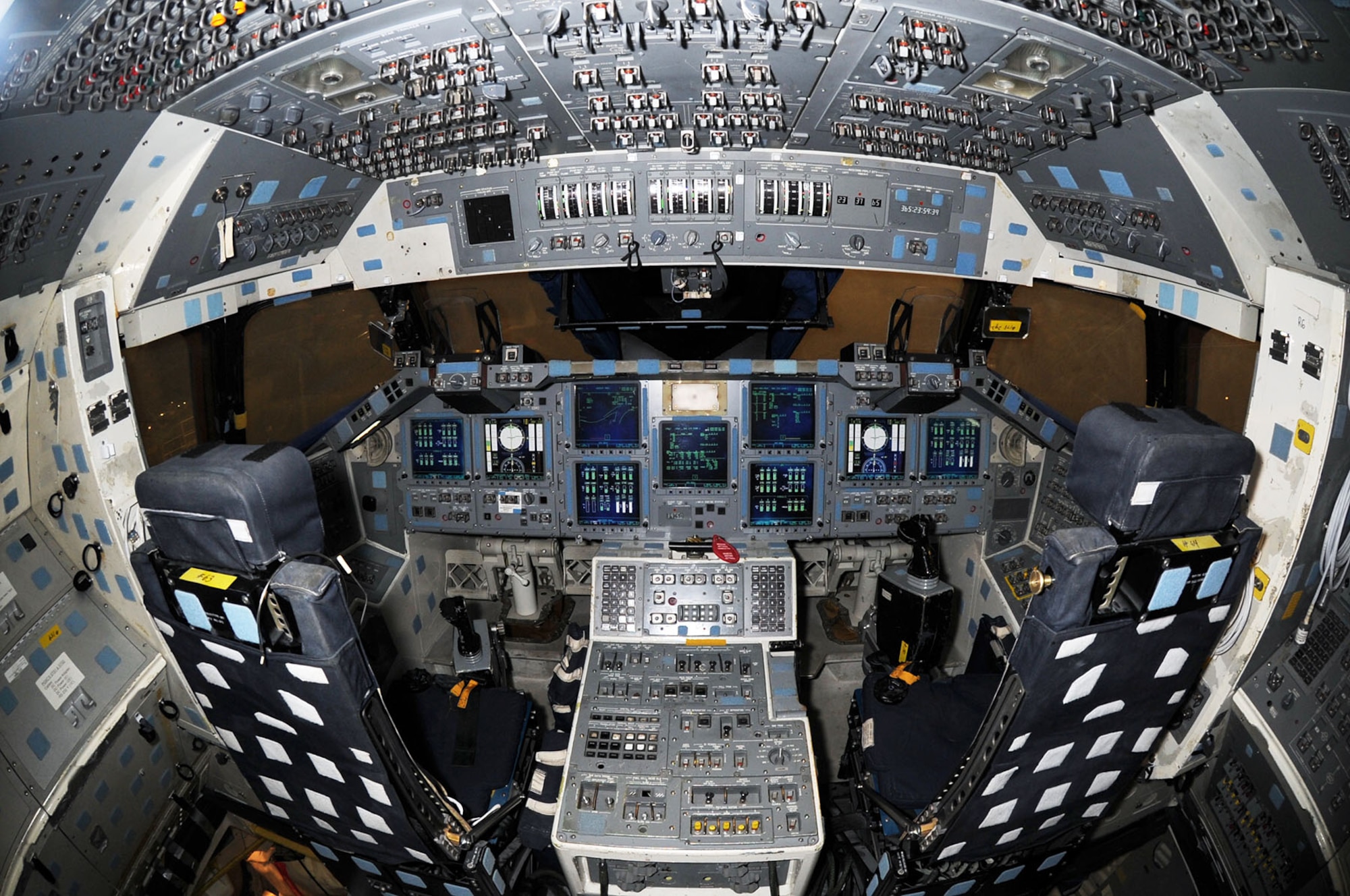 DAYTON, Ohio -- Flight deck of the Crew Compartment Trainer (CCT-1) at the National Museum of the U.S. Air Force. (U.S. Air Force photo by Jeff Fisher)