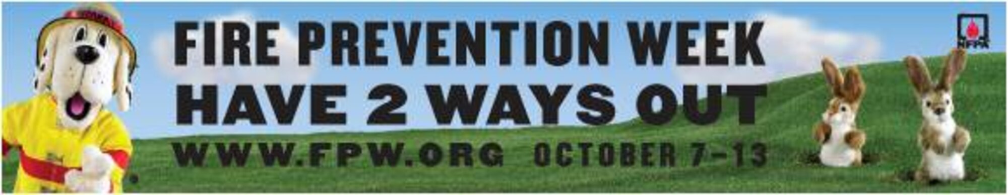 The theme for Fire Prevention Week this year is, “Have 2 Ways Out.” Fire Prevention Week was established to commemorate the Great Chicago Fire of 1871. (Courtesy photo)  
