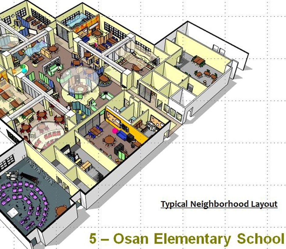 For years the U.S. Army Corps of Engineers has collaborated with the Department of Defense Education Activity on the designs of education facilities. As studies emerged showing that evidence-based design measurably improves students’ academic performance, DoDEA approached USACE to help them develop new schools – 21st century schools - that would foster more productive learning environments.