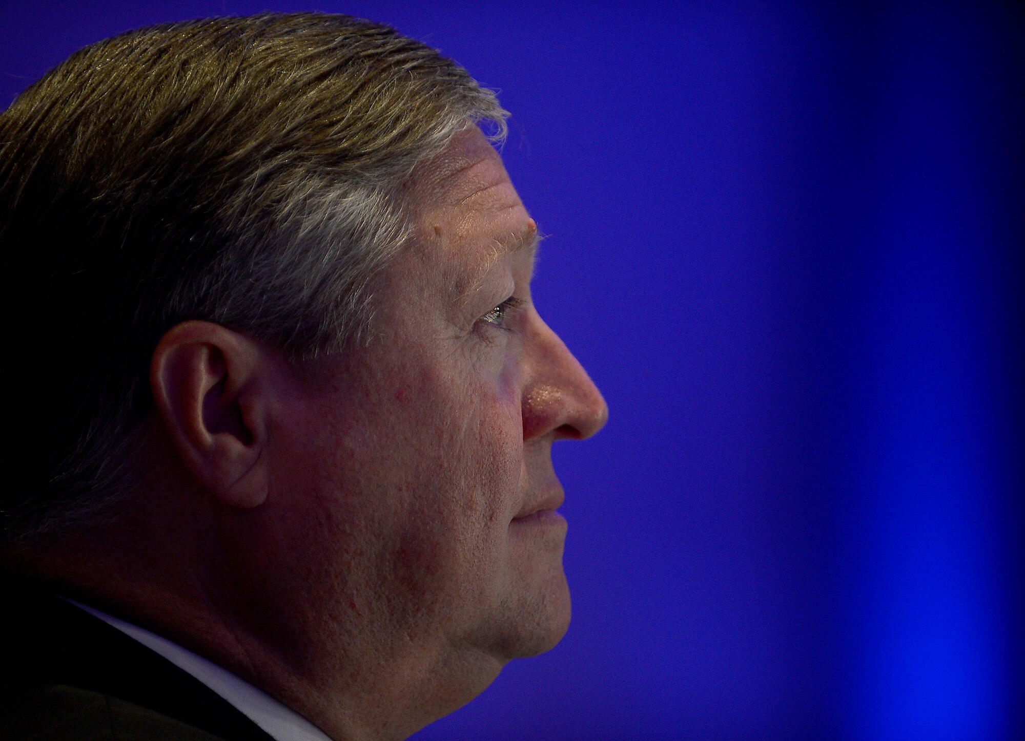 Secretary of the Air Force Michael Donley discusses the service's budget strategy during his address at the Air Force Association's Air and Space Conference and Technology Exposition in Washington, D.C., Sept. 17, 2012.  (U.S. Air Force photo/Scott M. Ash)