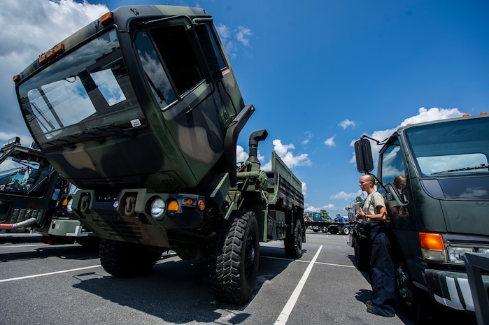 Senior Airman Tammy Walbolt, 628th Logistics Readiness Squadron vehicle maintenance technician, prepares to swap out a starter on a vehicle Sept. 6, 2012, at Joint Base Charleston - Air Base, S.C. Vehicle maintenance technicians maintain JB Charleston's entire vehicle fleet, keeping cars, trucks and buses operating smoothly.  (U.S. Air Force photo/Airman 1st Class George Goslin)