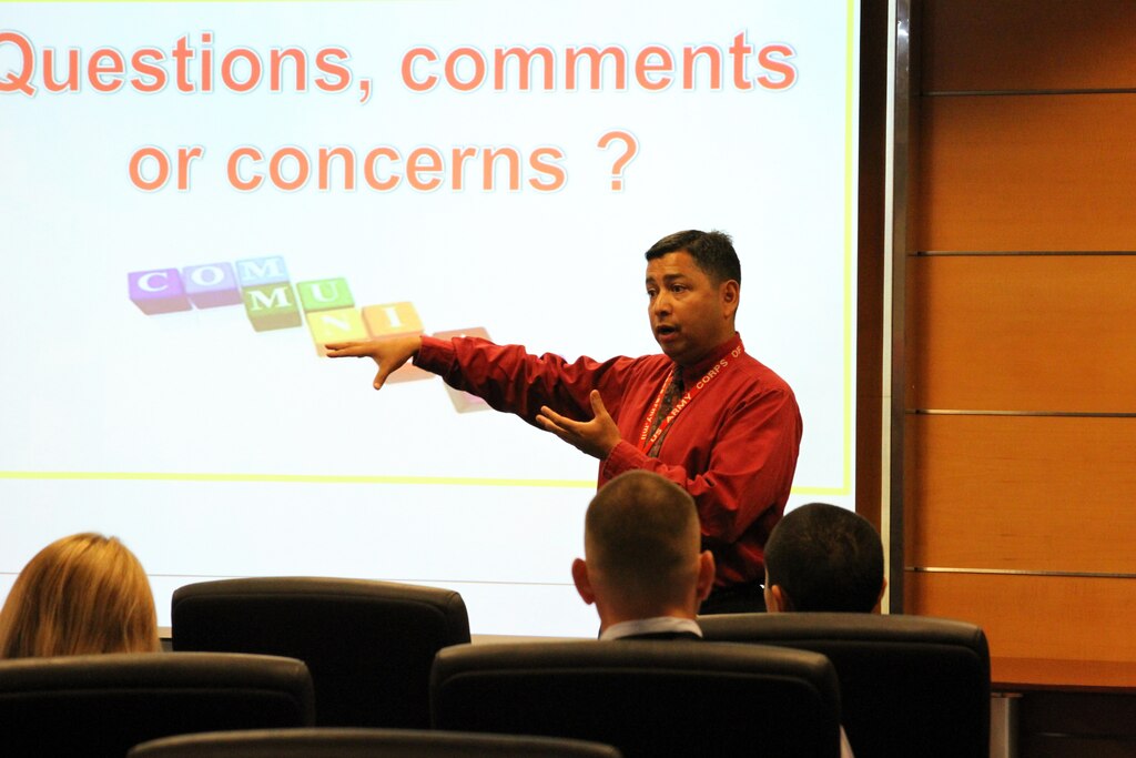 During the graduation event, Leadership Development Program participants gave presentations for Col. Mark Toy, Los Angeles District Commander, and other senior leaders. Presentations ranged from proposed sponsorship packages so new employees would feel more welcomed into the District to a totally new way of distributing employees across the District to maximize productivity and increase quality of life. 