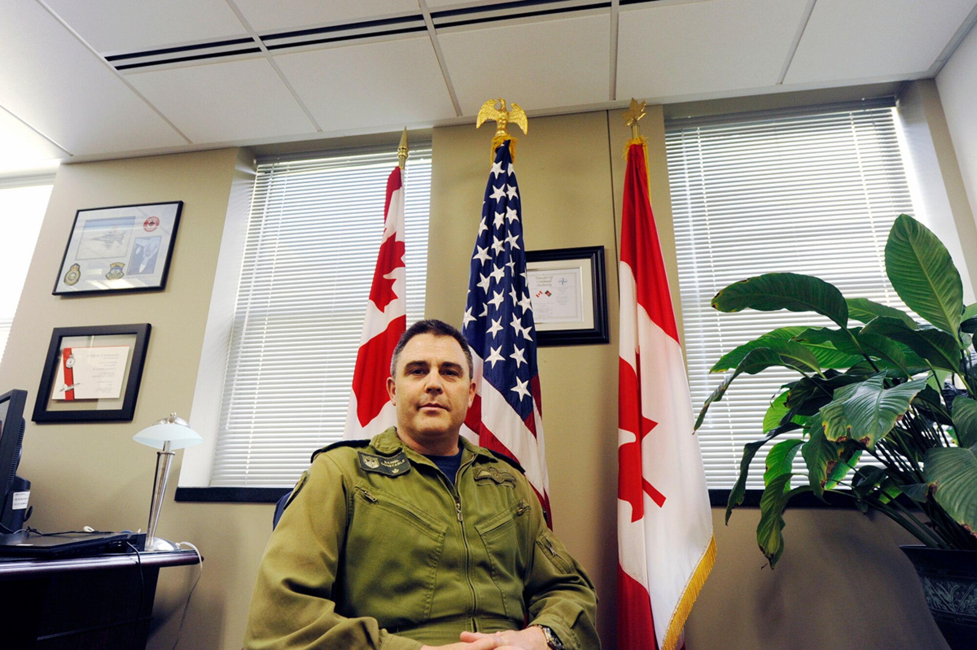 Royal Canadian Air Force Col. Daniel Constable is the deputy commander of the Alaskan North American Aerospace Defense Command. (U.S. Air Force Photo/Airman 1st Class Omari Bernard)