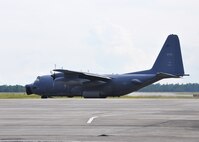 Aircraft #64-0559, an MC-130E Combat Talon I, taxis to the runway for the final time from its Duke Field, Fla. home Sept. 18, 2012 moments after it was officially retired from the 919th Special Operations Wing’s inventory.  The aircraft, originally reassigned to Duke in 2000, flew to Kirtland Air Force Base, N.M., where it will be used on the ground as a fuselage trainer for the 58th SOW’s MC-130 schoolhouse. It was the seventh of 14 Duke Talons to retire and amassed more than 22,150 flying hours throughout its 47 years of cumulative Air Force service.    (Courtesy photo)   