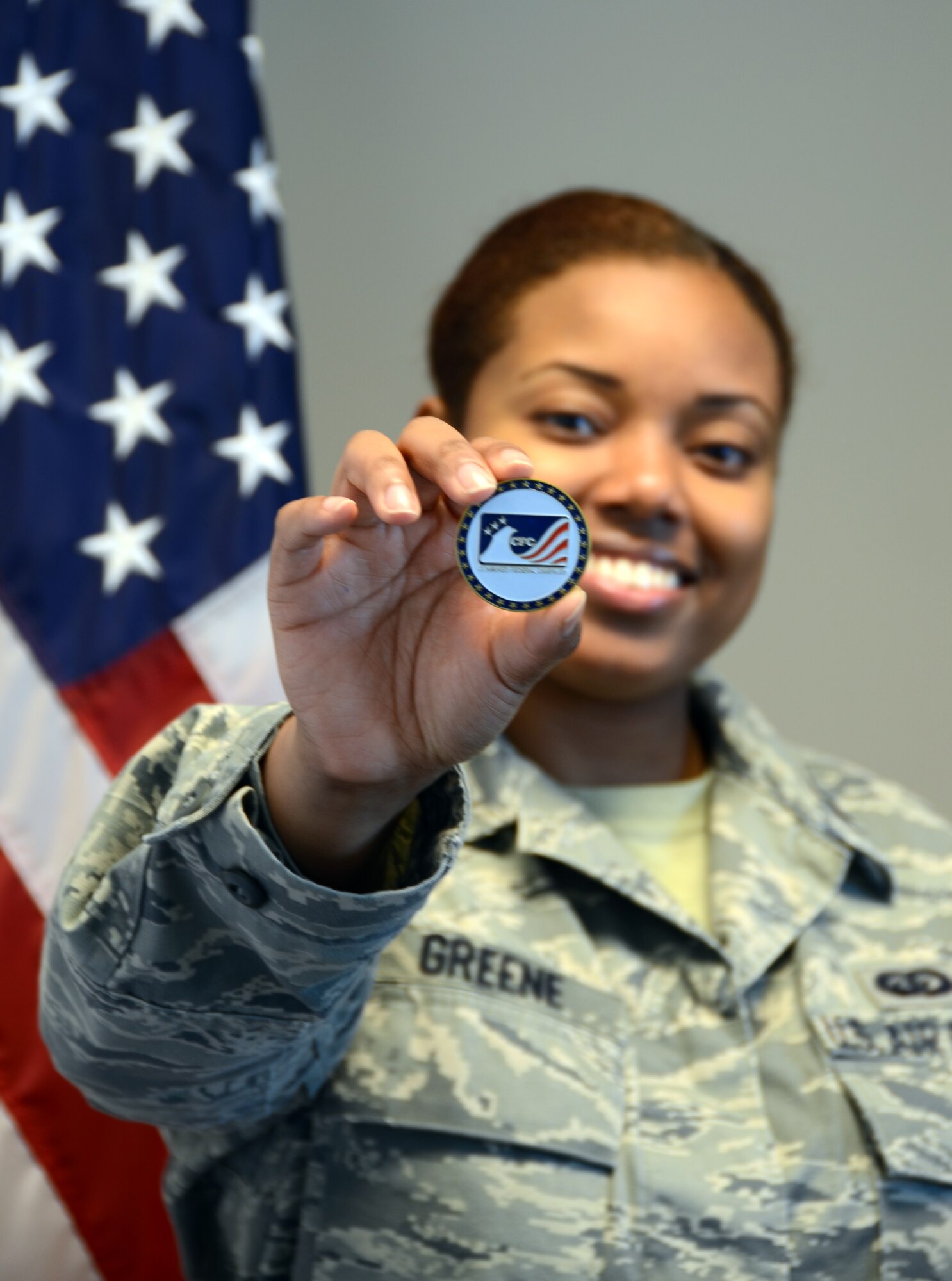Capt. Melissa Z. Greene, 94th Airlift Wing executive officer and Dobbins’ CFC coordinator, will be the local source of CFC information and collector of donations. The CFC is a one-stop shop for charities, so Department of Defense members don’t have to go out and search for causes. (U.S. Air Force photo/Senior Airman Elizabeth Van Patten)