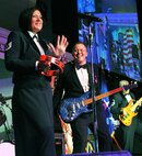 Tech. Sgt. Frances Kness and Staff Sgt. Joshua Byrd with the Band of United States  Air Force Reserve perform.  (U.S. Air Force photo/ Tommie Horton)