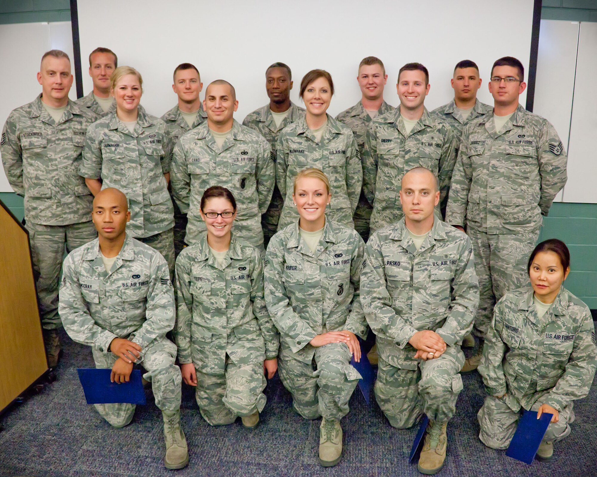 Members of 934th Airlift Wing graduate from the Leadership Development Course September 21, Minneapolis-St. Paul Air Reserve Station, Minn. (U.S. Air Force Photo/Shannon McKay)