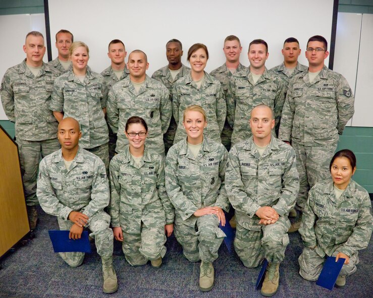 Members of 934th Airlift Wing graduate from the Leadership Development Course September 21, Minneapolis-St. Paul Air Reserve Station, Minn. (U.S. Air Force Photo/Shannon McKay)