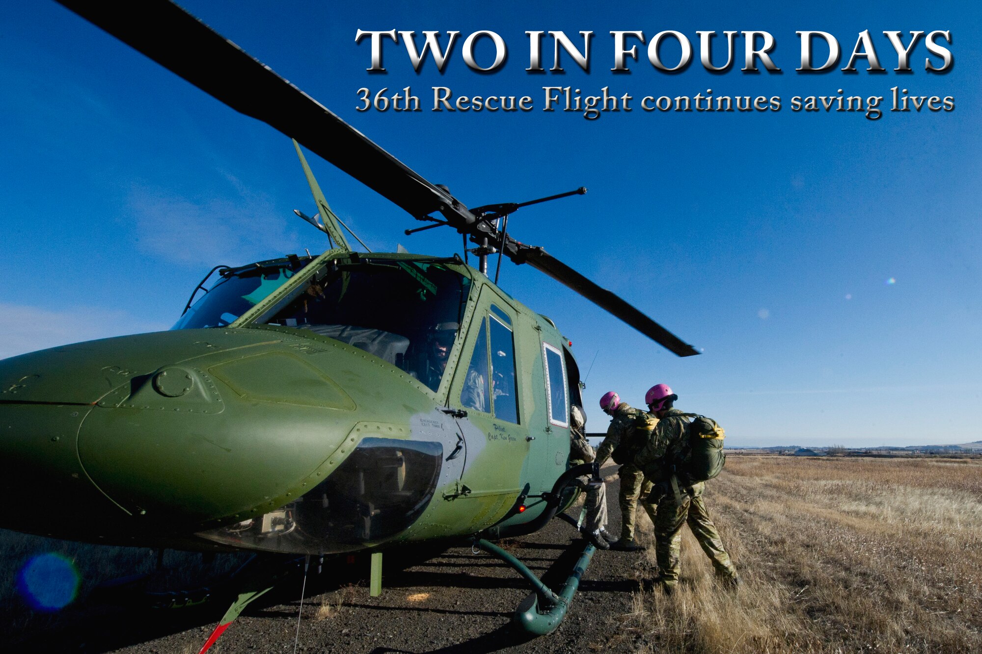 Airmen from the 36th Rescue Flight rescued two people during a four-day span this month bringing their total saves to 681. (U.S. Air Force photo illustration)