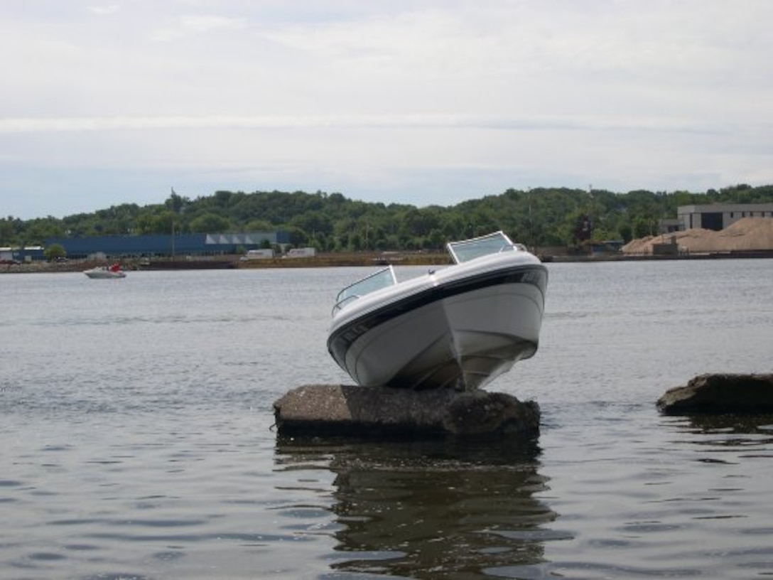 Boating accident on Upper Mississippi River, near Moline, IL.