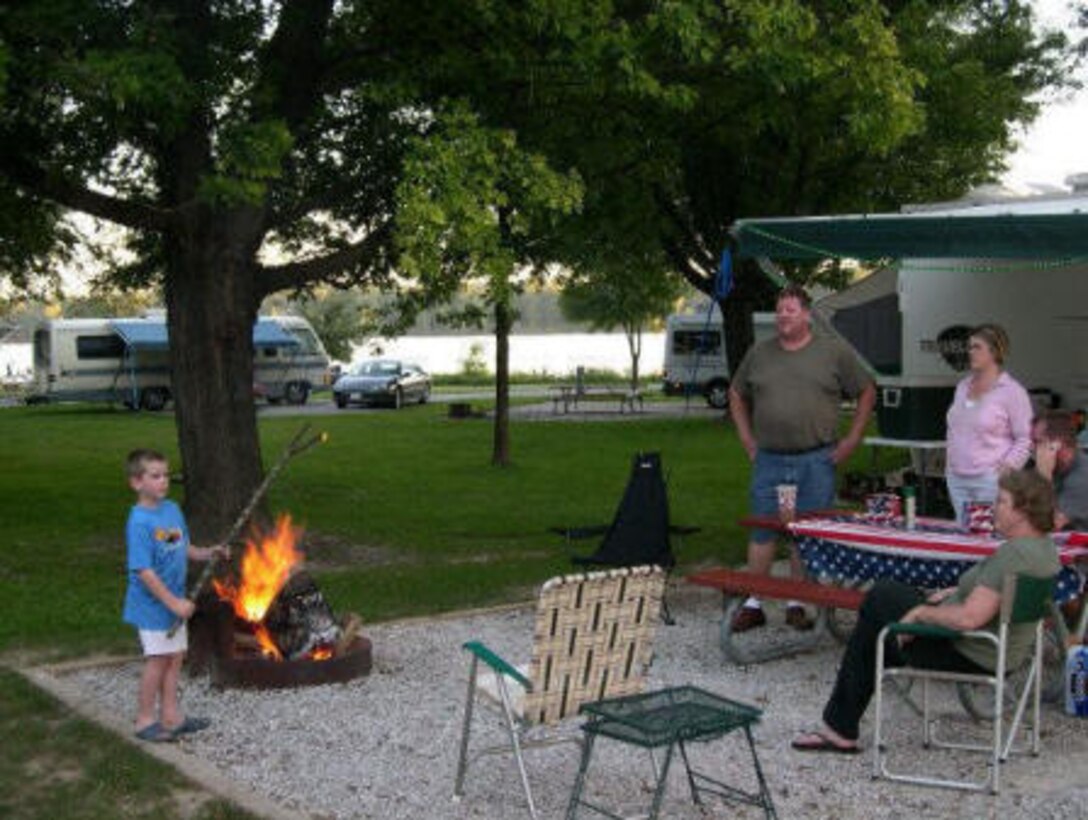 Clark's Ferry recreation area and campground. Located on the Upper Mississippi River in Montpelier, IA.