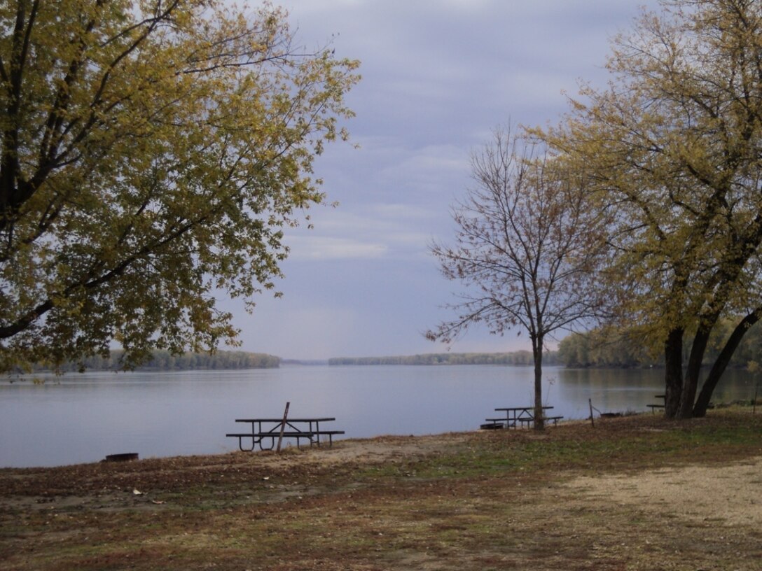 Pleasant Creek Recreation Area offers a beautiful view of the Mississippi River near Bellevue, IA.
