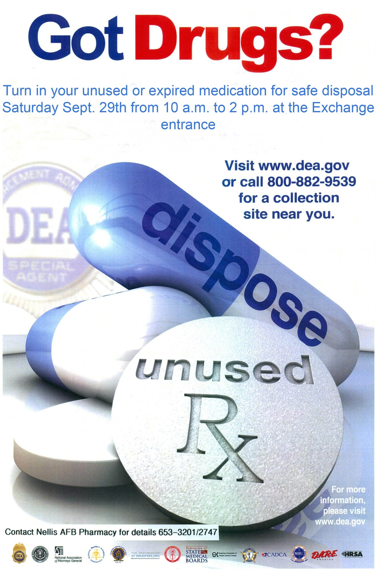 DEA prescription drug take back