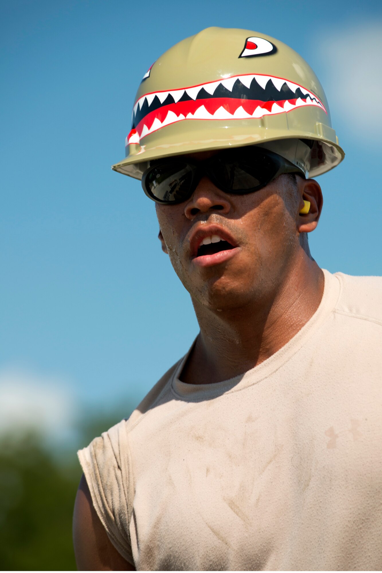 U.S. Air Force Staff Sgt. Joel Hernandez-Romero, 307th Maintenance Squadron munitions technician, is a member of the munitions team being evaluated during the Global Strike Challenge, Sept. 13, 2012, Barksdale Air Force Base, La. During the timed competition, the team was evaluated on the build of 16 2000 pound Joint Direct Attack Munitions and 42 500 pound general purpose bombs. (U.S. Air Force photo by Master Sgt. Greg Steele/Released)